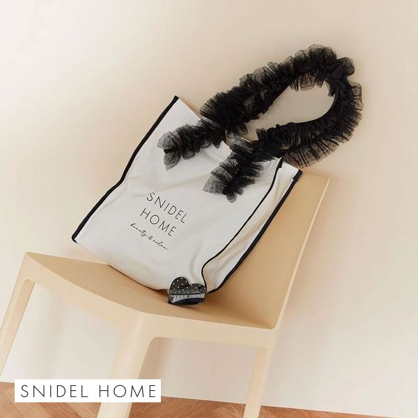 スナイデルホーム SNIDEL HOME チュールキャンバスバッグ