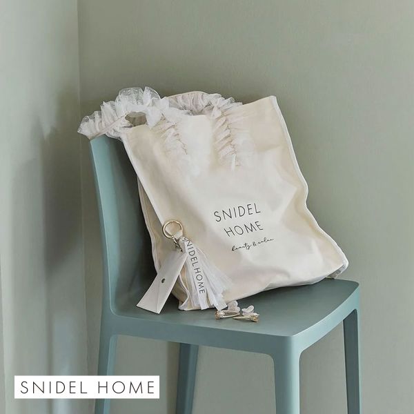 スナイデルホーム SNIDEL HOME チュールキャンバスバッグ
