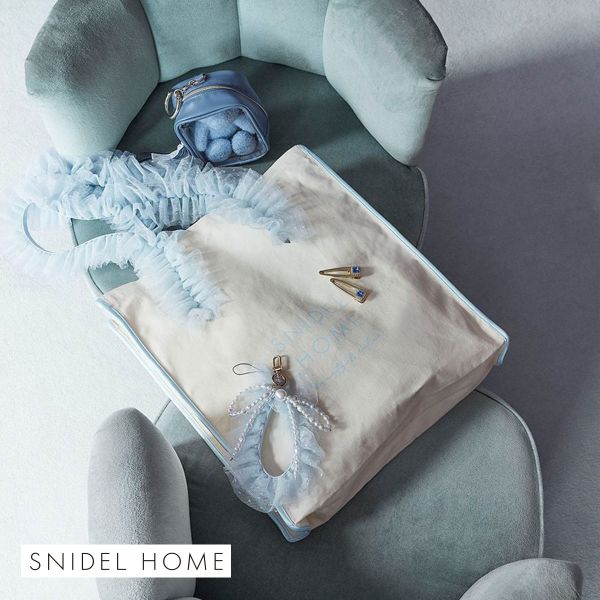 スナイデルホーム SNIDEL HOME チュールキャンバスバッグ