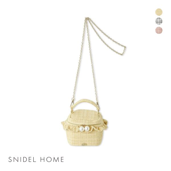 スナイデルホーム ツイードバニティバッグ SNIDEL HOME