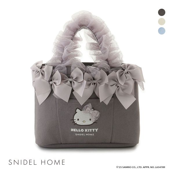 スナイデルホーム ハローキティ フリルバッグ HELLO KITTY SNIDEL HOME