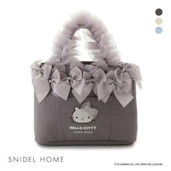 スナイデルホーム ハローキティ フリルバッグ HELLO KITTY SNIDEL HOME