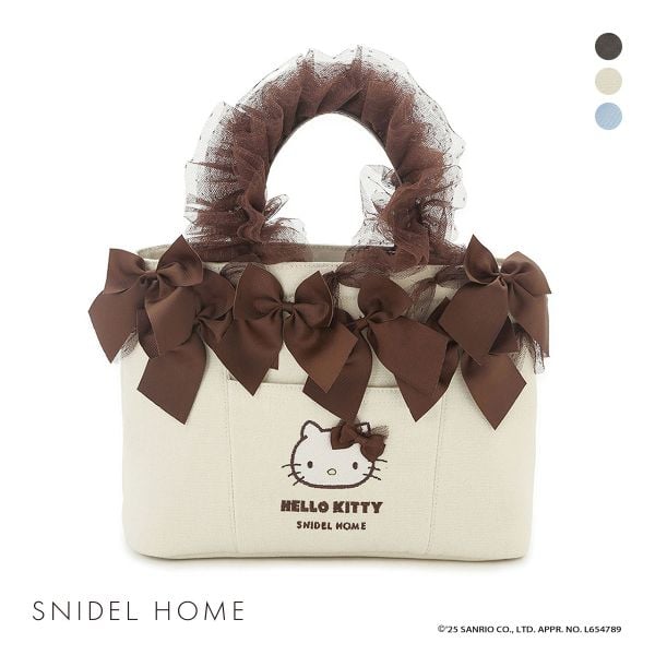 スナイデルホーム ハローキティ フリルバッグ HELLO KITTY SNIDEL HOME