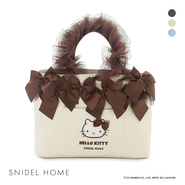 スナイデルホーム ハローキティ フリルバッグ HELLO KITTY SNIDEL HOME