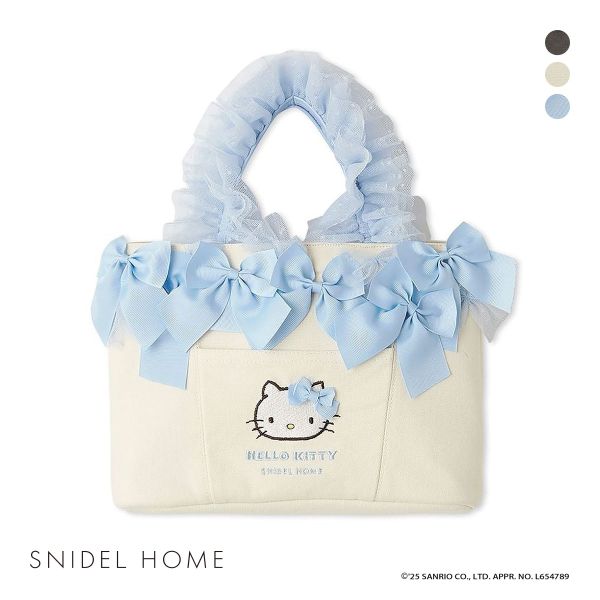 スナイデルホーム ハローキティ フリルバッグ HELLO KITTY SNIDEL HOME