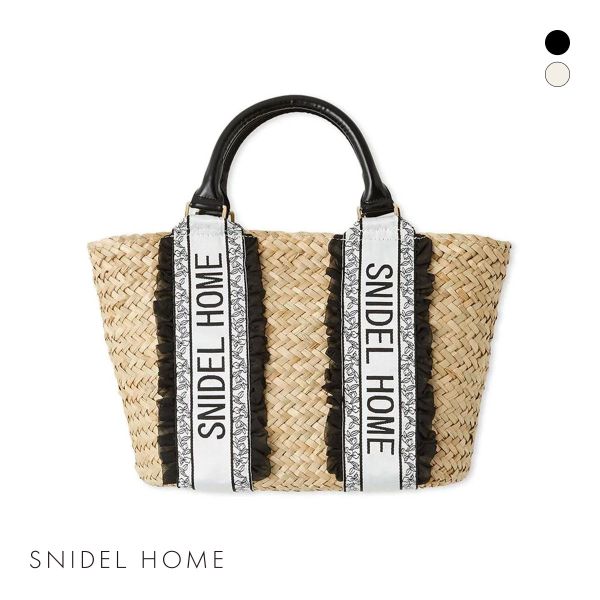 スナイデルホーム ロゴテープかごバッグ リボン SNIDEL HOME