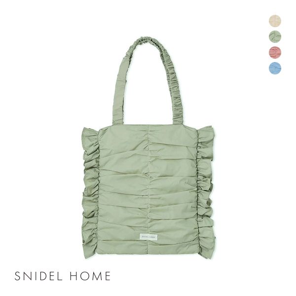 スナイデルホーム パフギャザーバッグ SNIDEL HOME
