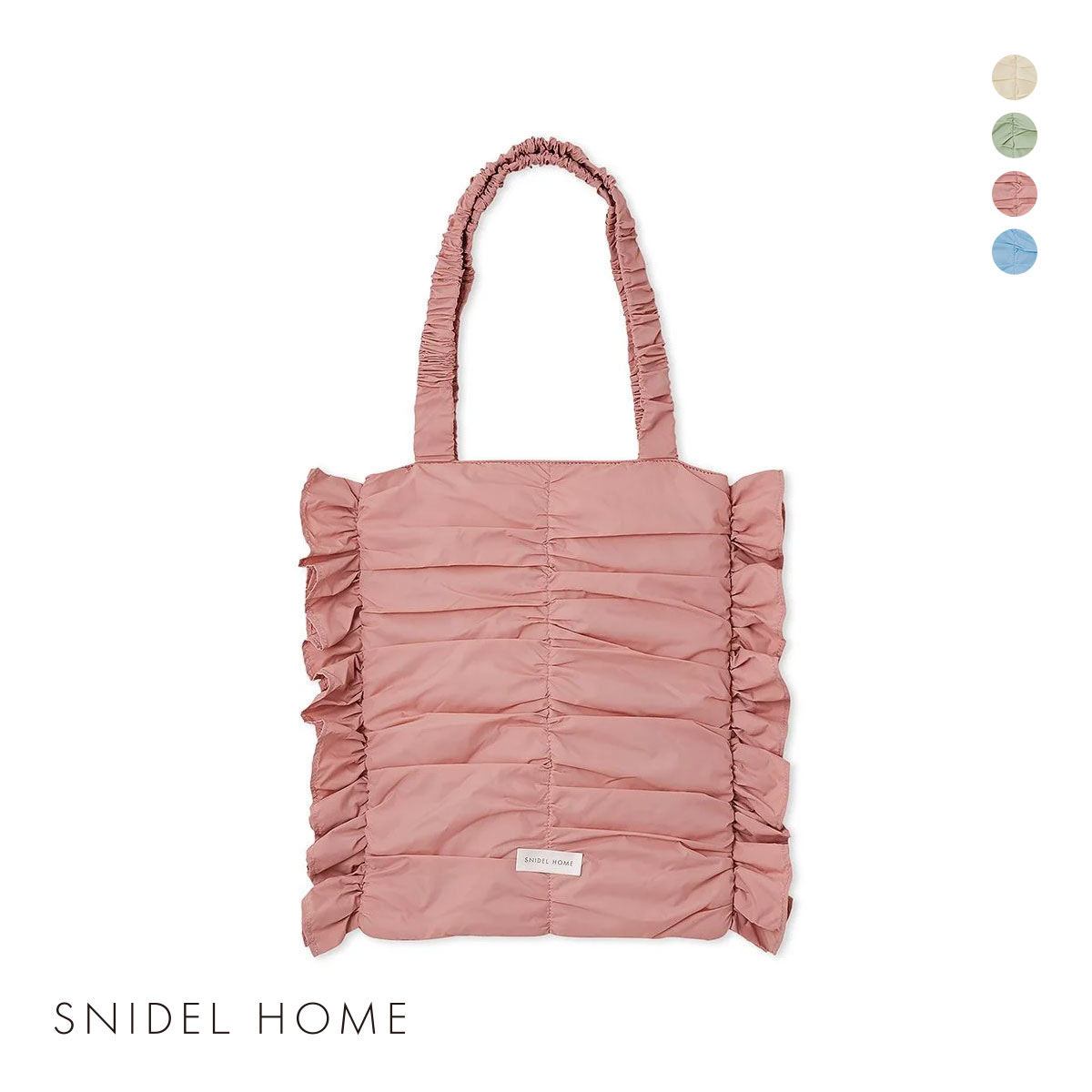 スナイデルホーム パフギャザーバッグ SNIDEL HOME(PI-ピンク-Free)