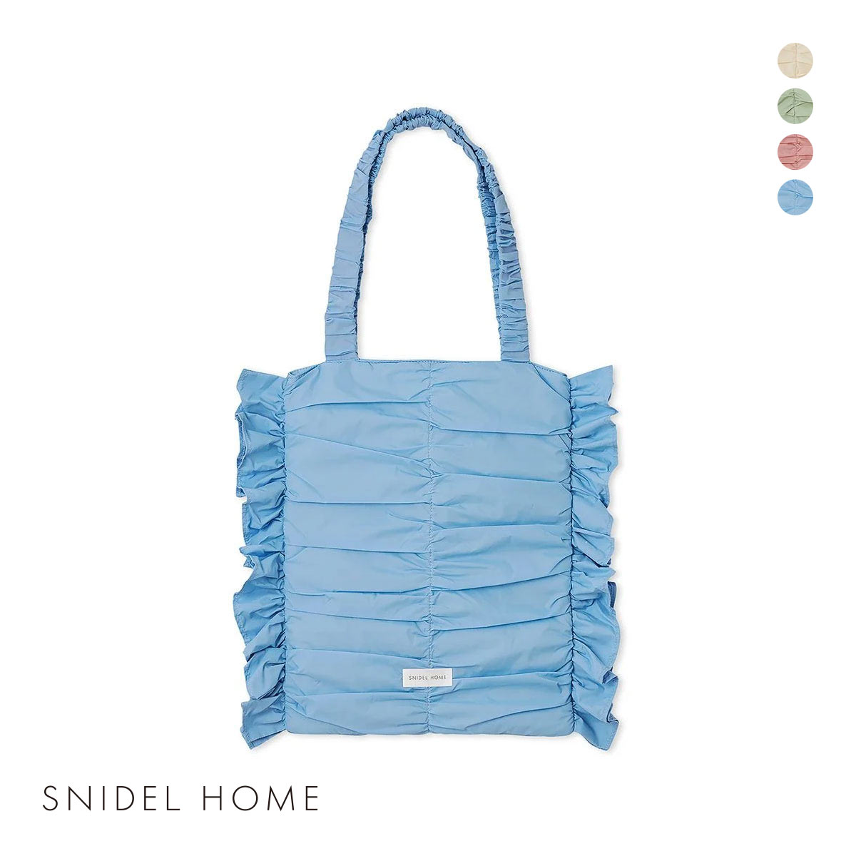 スナイデルホーム パフギャザーバッグ SNIDEL HOME(BU-ブルー-Free)
