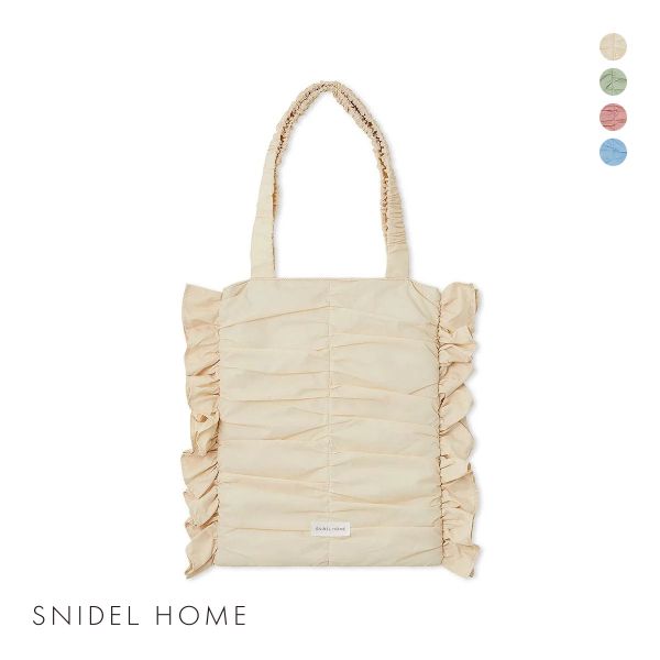 スナイデルホーム パフギャザーバッグ SNIDEL HOME