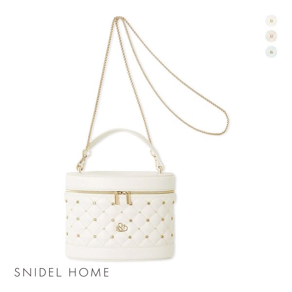 スナイデルホーム ビジューキルティングバニティバッグ SNIDEL HOME