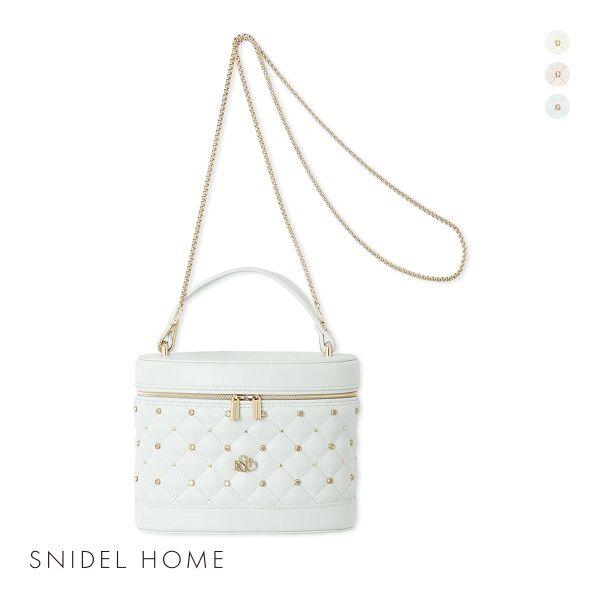 スナイデルホーム ビジューキルティングバニティバッグ SNIDEL HOME