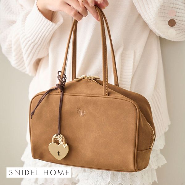 スナイデルホーム スウェードボストンバッグ SNIDEL HOME