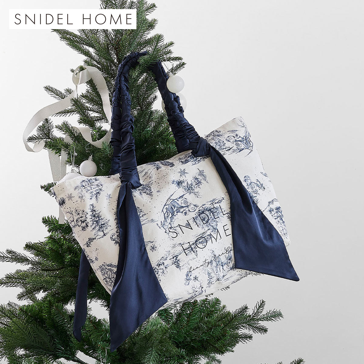 スナイデルホーム オーガニックキャンバストート ホリデージュイ Toile de Jouy BIG SNIDEL HOME 大きいサイズ