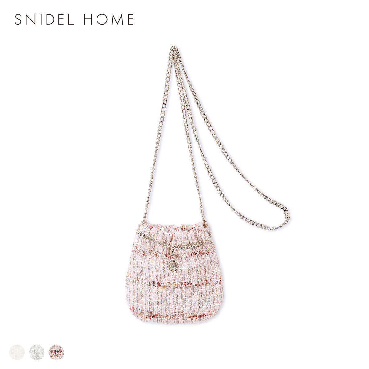 スナイデルホーム ツイードバッグ SNIDEL HOME(PI-ピンク-Free)