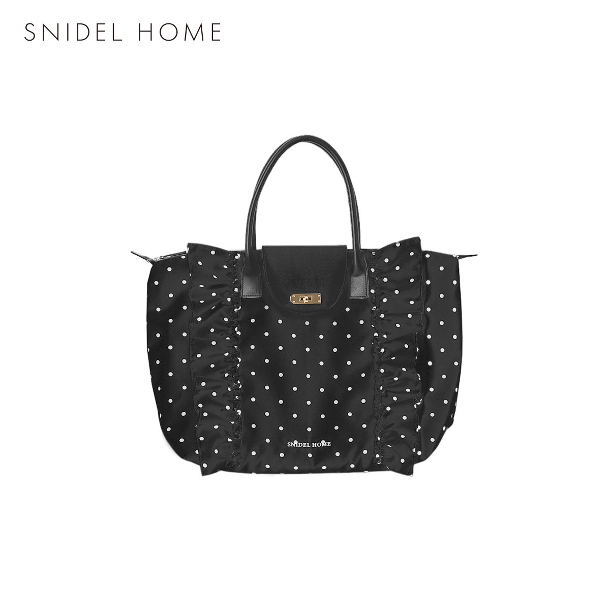 スナイデルホーム フリルナイロンバッグ SNIDEL HOME(BK-ブラック-Free)