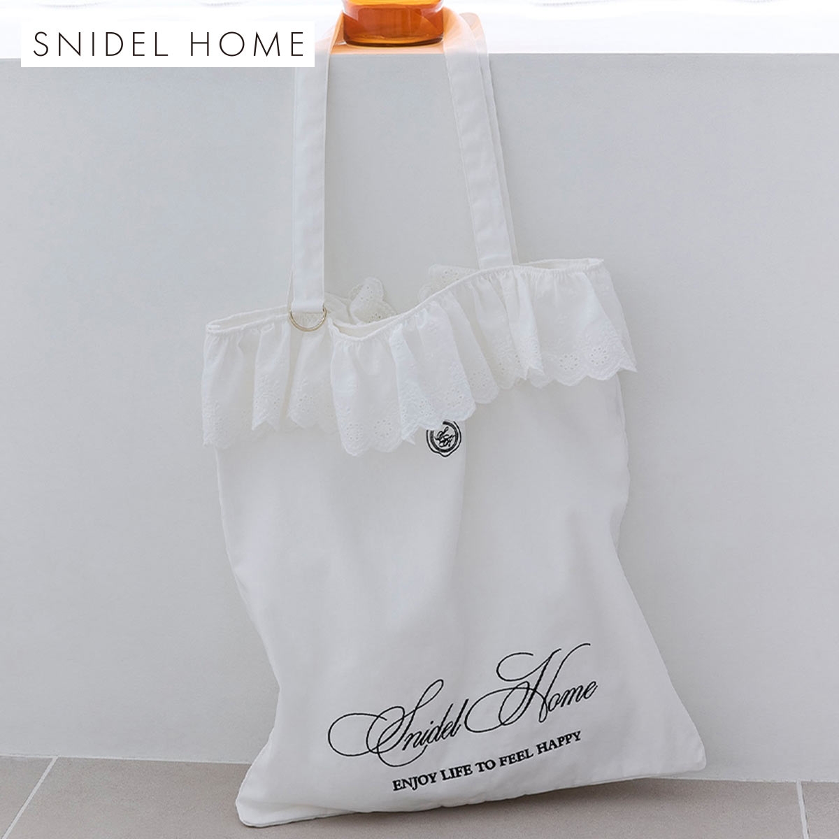 スナイデルホーム レーステープバリエカラートート SNIDEL HOME(WH-ホワイト-Free)