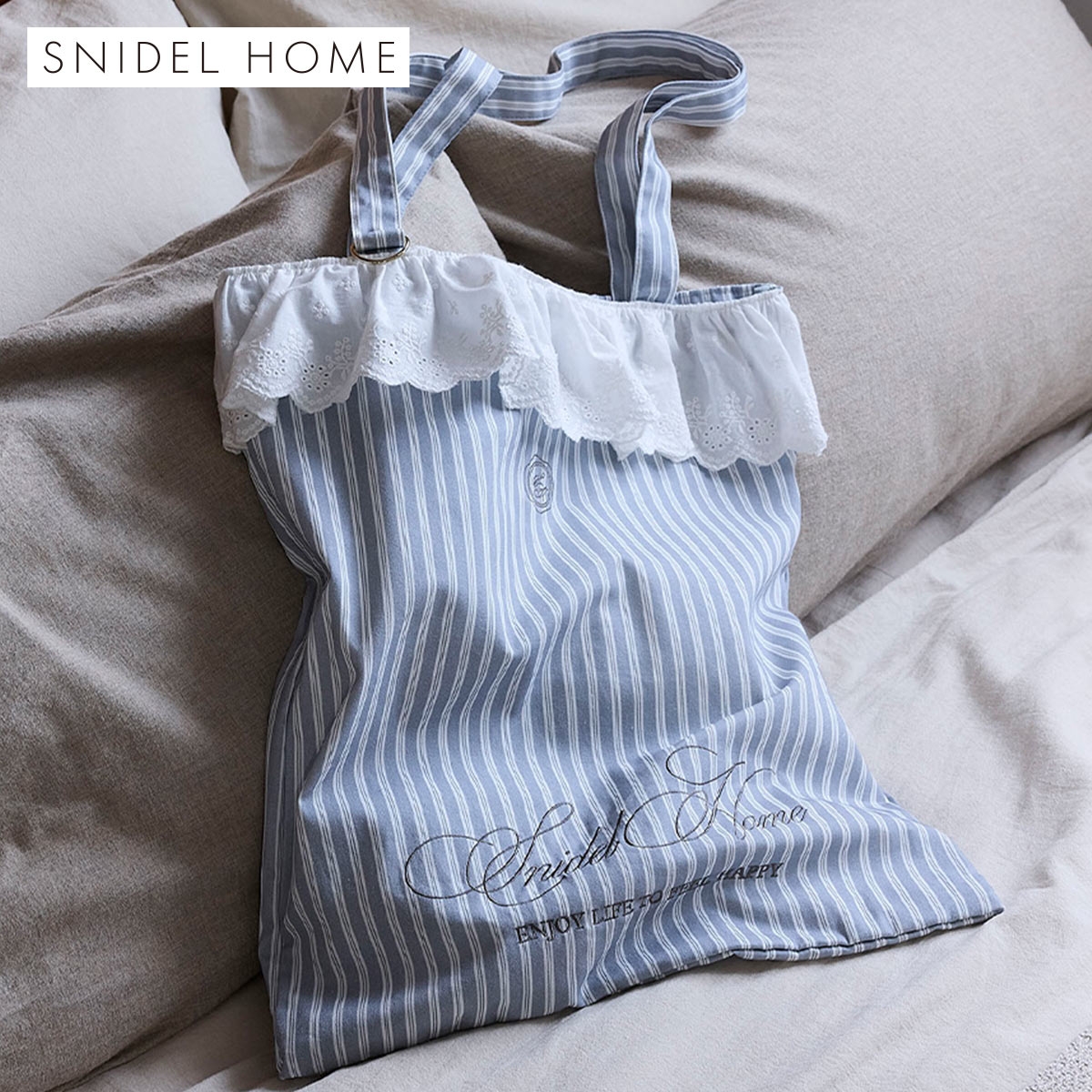 スナイデルホーム レーステープバリエカラートート SNIDEL HOME(BU-ブルー-Free)