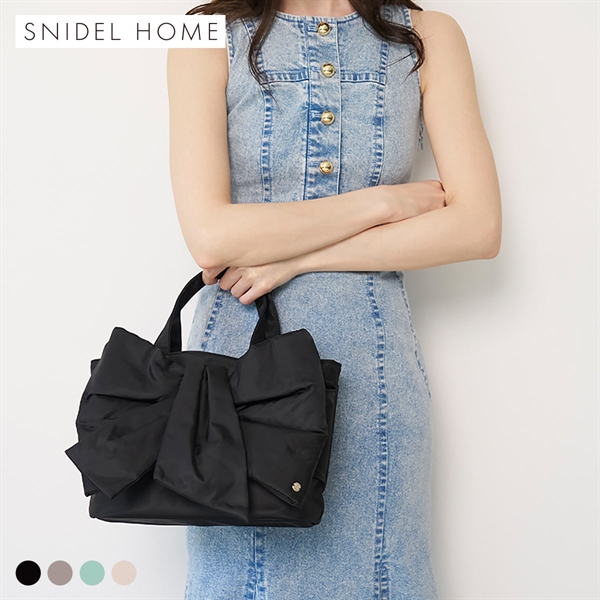 スナイデルホーム デザインリボンバッグ SNIDEL HOME