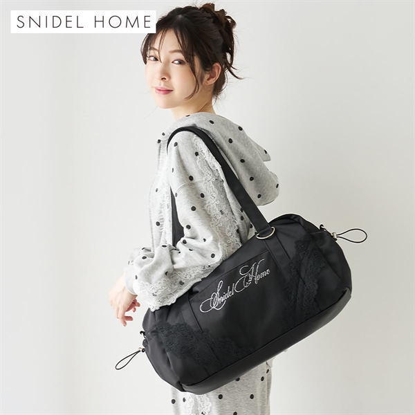 スナイデルホーム ビジューロゴキャリーオンバッグ SNIDEL HOME