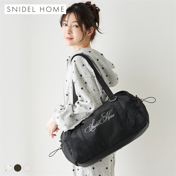 スナイデルホーム ビジューロゴキャリーオンバッグ SNIDEL HOME