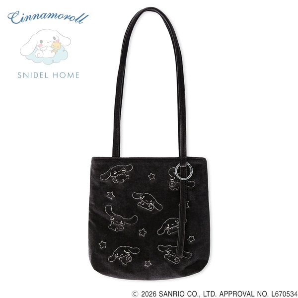 スナイデルホーム Cinnamoroll ベロアバッグ シナモロール サンリオ SANRIO SNIDEL HOME