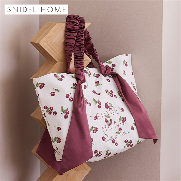 スナイデルホーム オーガニックキャンバストート BIG（CHERRY) SNIDEL HOME