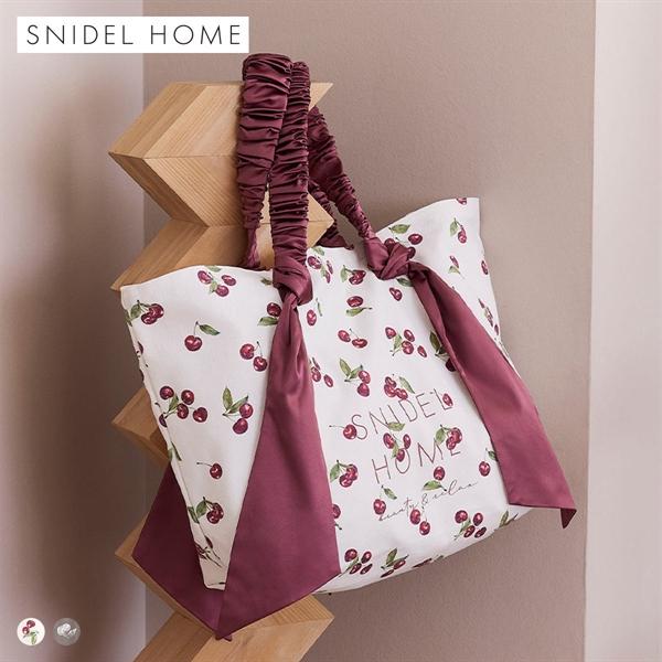 スナイデルホーム オーガニックキャンバストート BIG（CHERRY) SNIDEL HOME