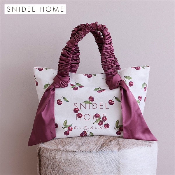 スナイデルホーム オーガニックキャンバストート SMALL（CHERRY) SNIDEL HOME