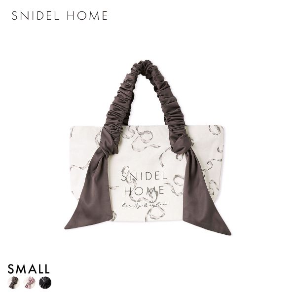 スナイデルホーム オーガニックキャンバストート SMALL リボン RIBBON SNIDEL HOME