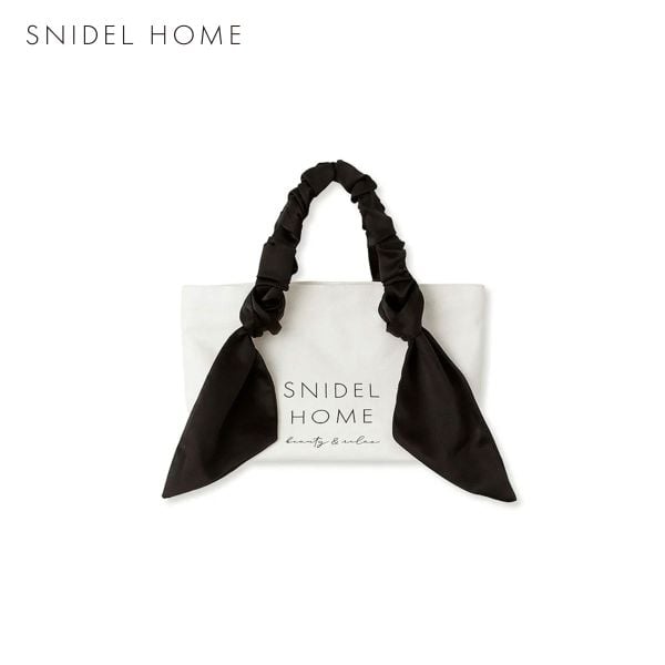 スナイデルホーム オーガニックキャンバスバック SMALL SNIDEL HOME BLK