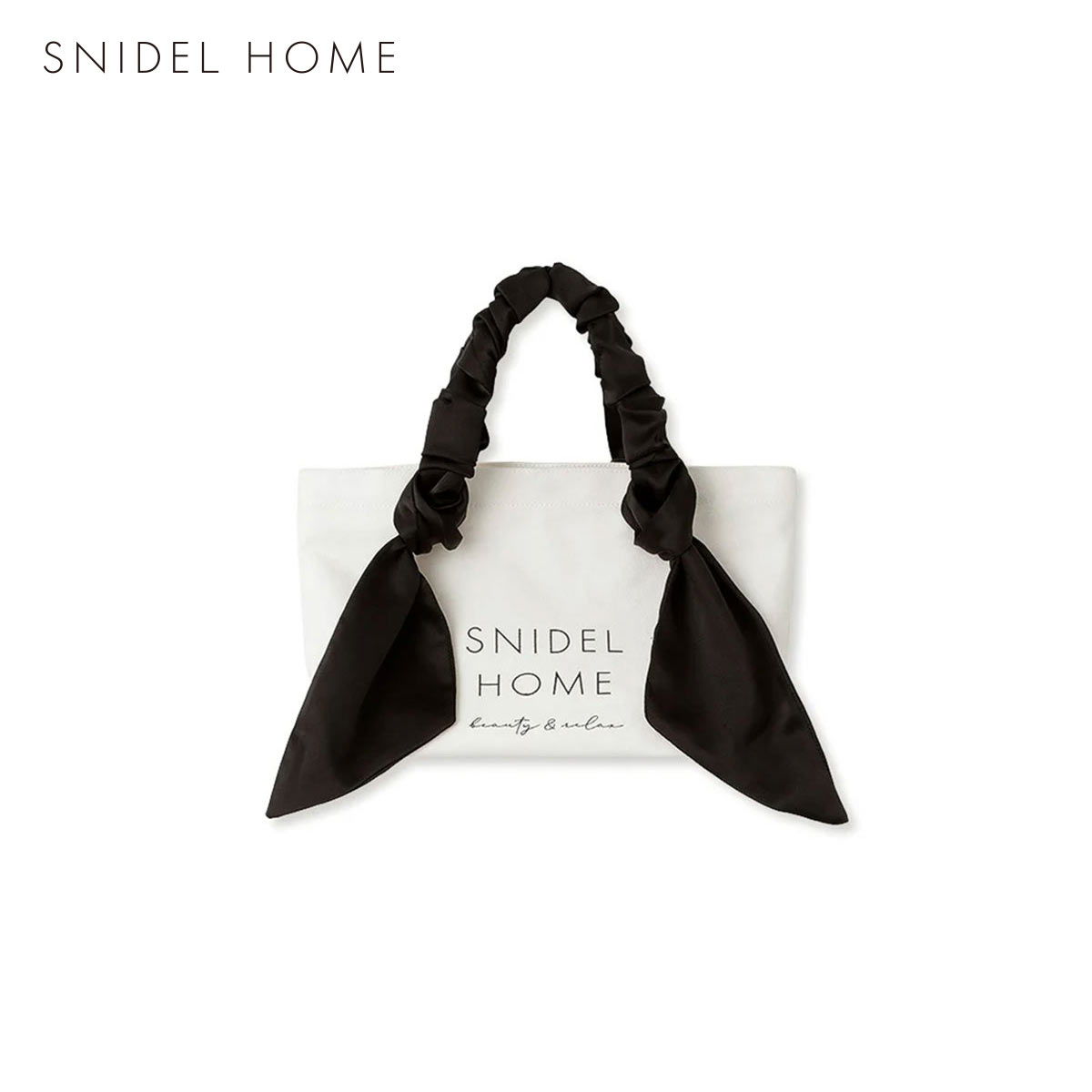スナイデルホーム オーガニックキャンバスバック SMALL SNIDEL HOME BLK