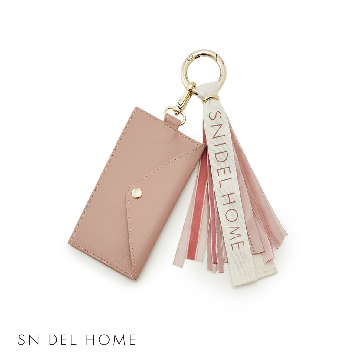 スナイデルホーム SNIDEL HOME ロゴチャーム(PB-ピンクベージュ-Free)