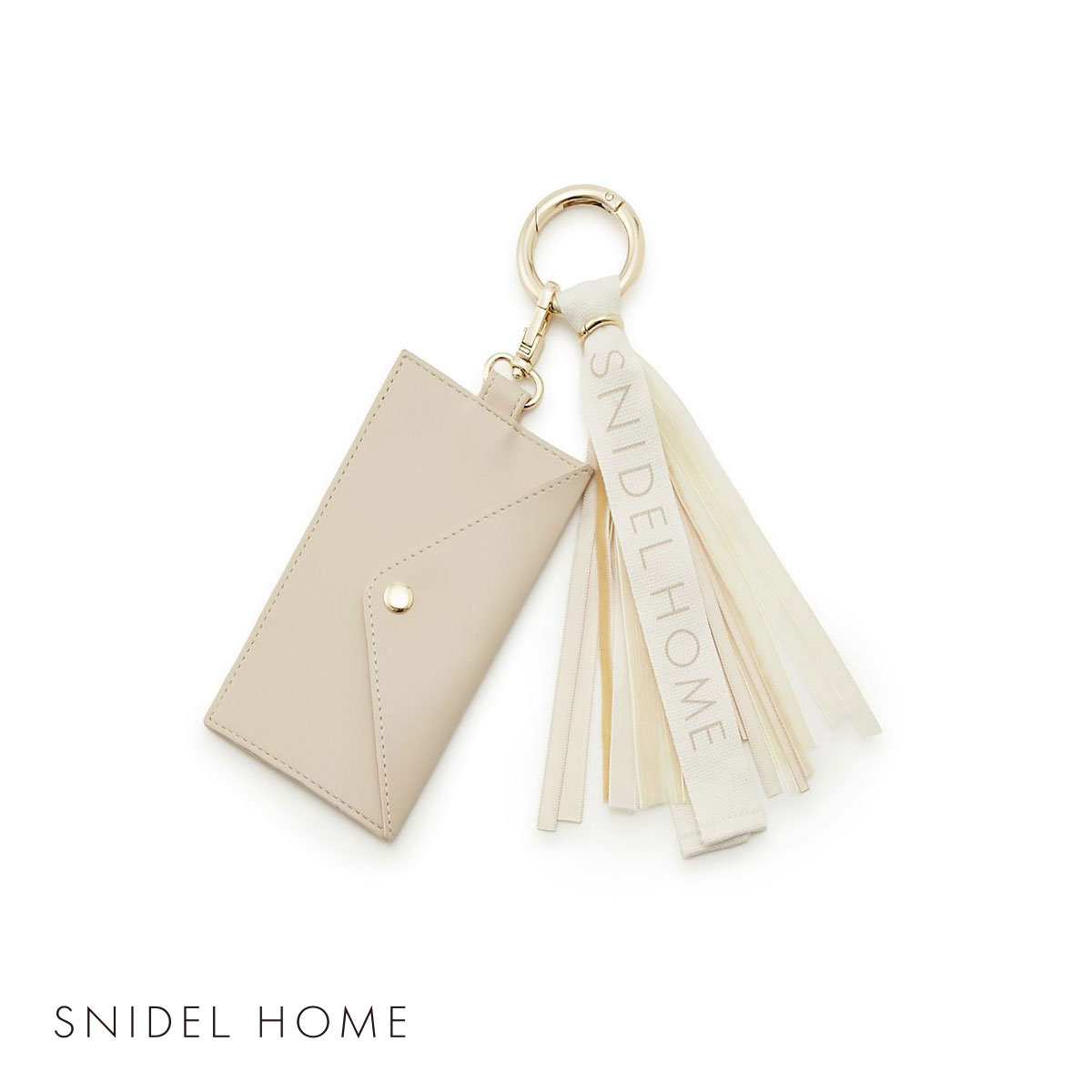 スナイデルホーム SNIDEL HOME ロゴチャーム(OM-オートミール-Free)