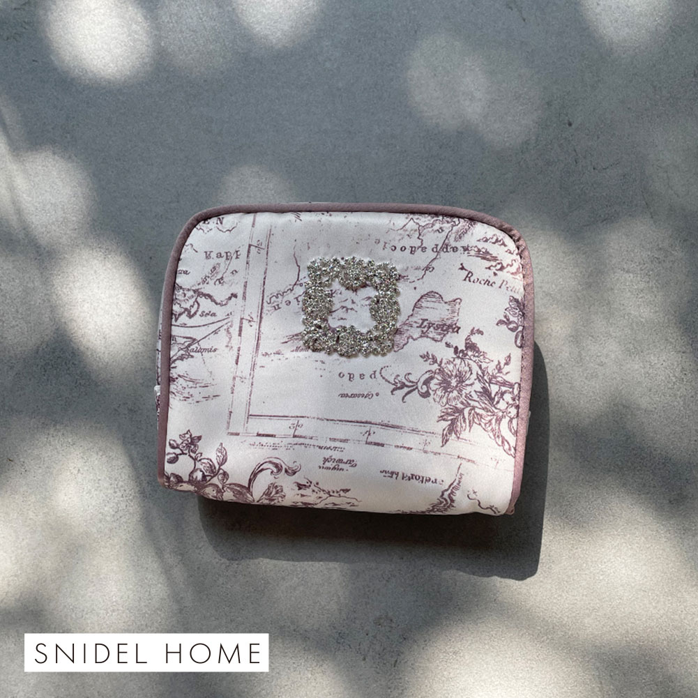 スナイデルホーム SNIDEL HOME ビジューポーチ(BR-ブラウン-Free)