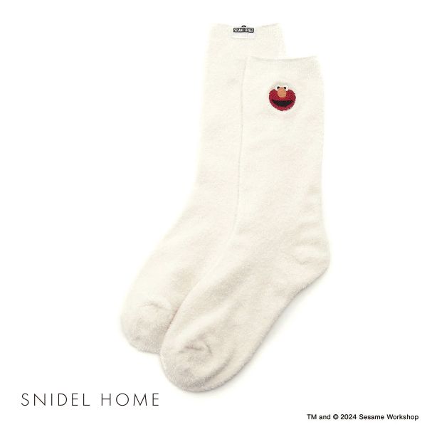 スナイデルホーム SNIDEL HOME 【SESAME STREET】【UNISEX】ワンポイントソックス パジャマ ルームウェア