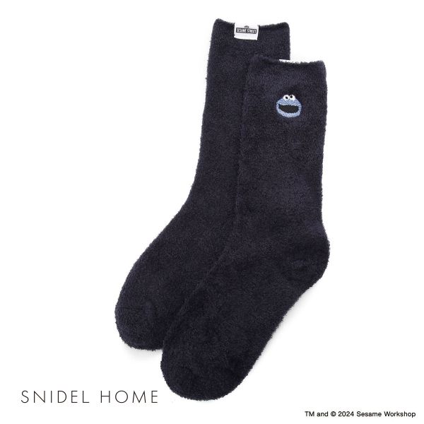 スナイデルホーム SNIDEL HOME 【SESAME STREET】【UNISEX】ワンポイントソックス パジャマ ルームウェア
