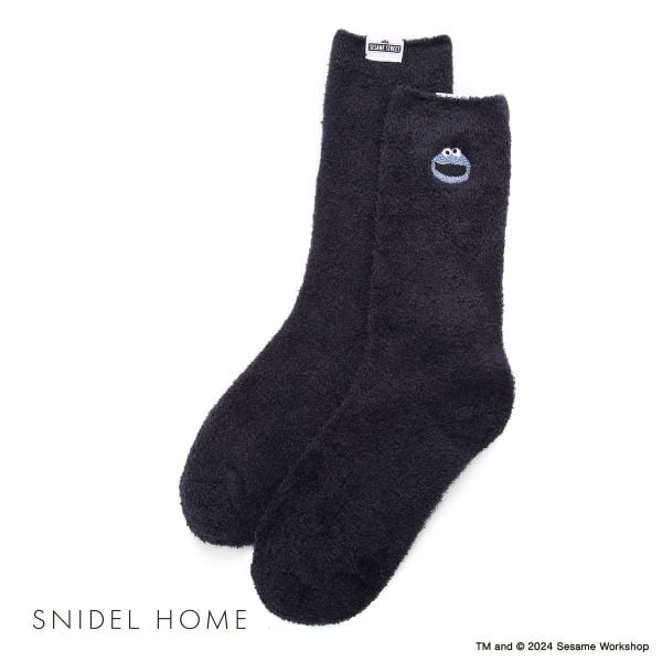 スナイデルホーム SNIDEL HOME 【SESAME STREET】【UNISEX】ワンポイントソックス パジャマ ルームウェア