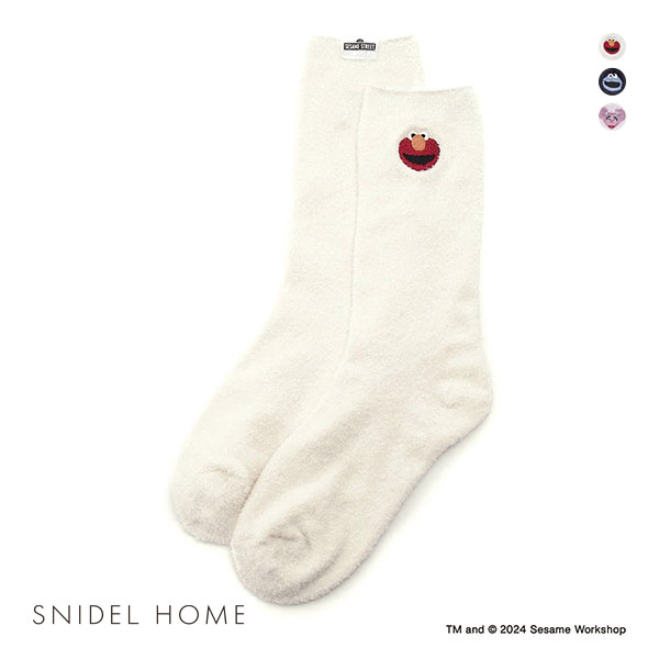 スナイデルホーム SNIDEL HOME 【SESAME STREET】【UNISEX】ワンポイントソックス パジャマ ルームウェア