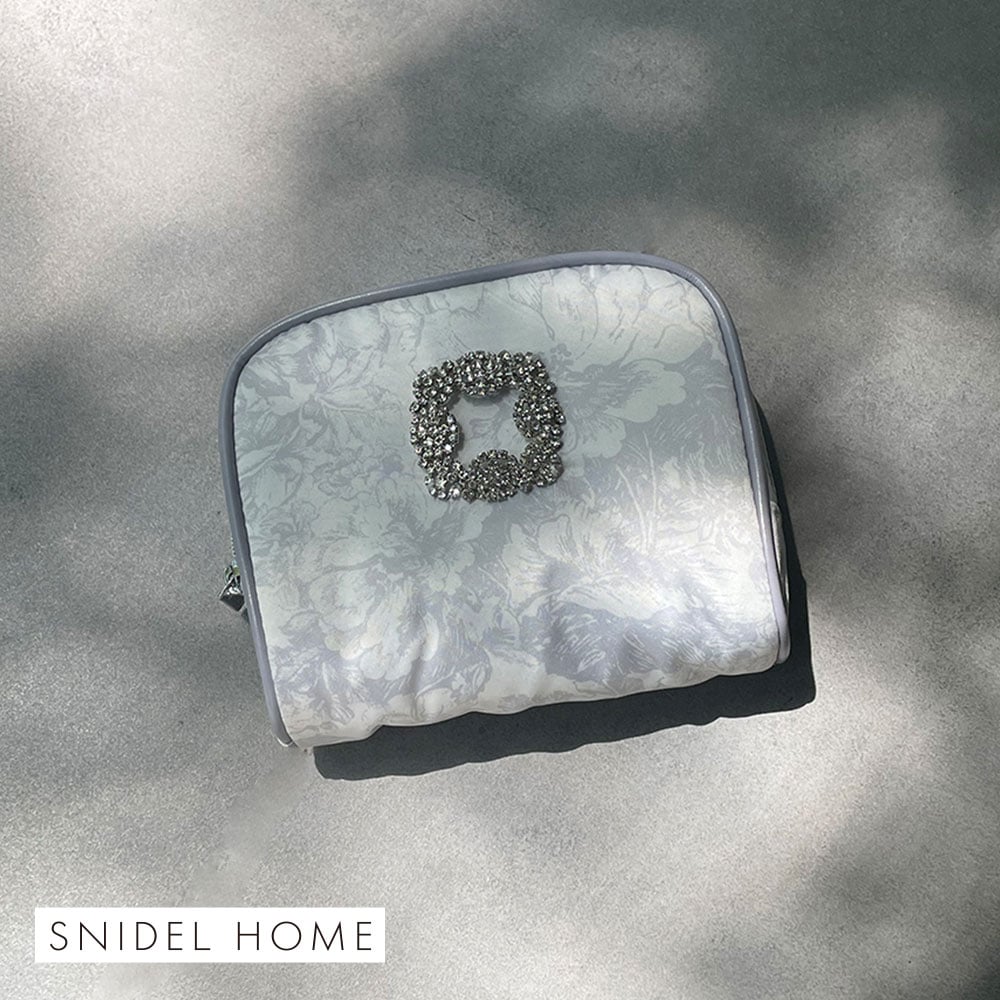 スナイデルホーム SNIDEL HOME ビジューポーチ(GY-グレー-Free)