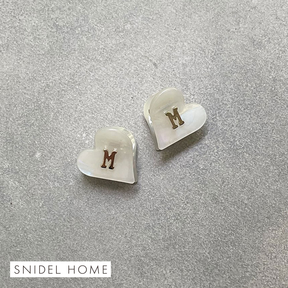 スナイデルホーム SNIDEL HOME イニシャルハートヘアクリップ(M-Free)