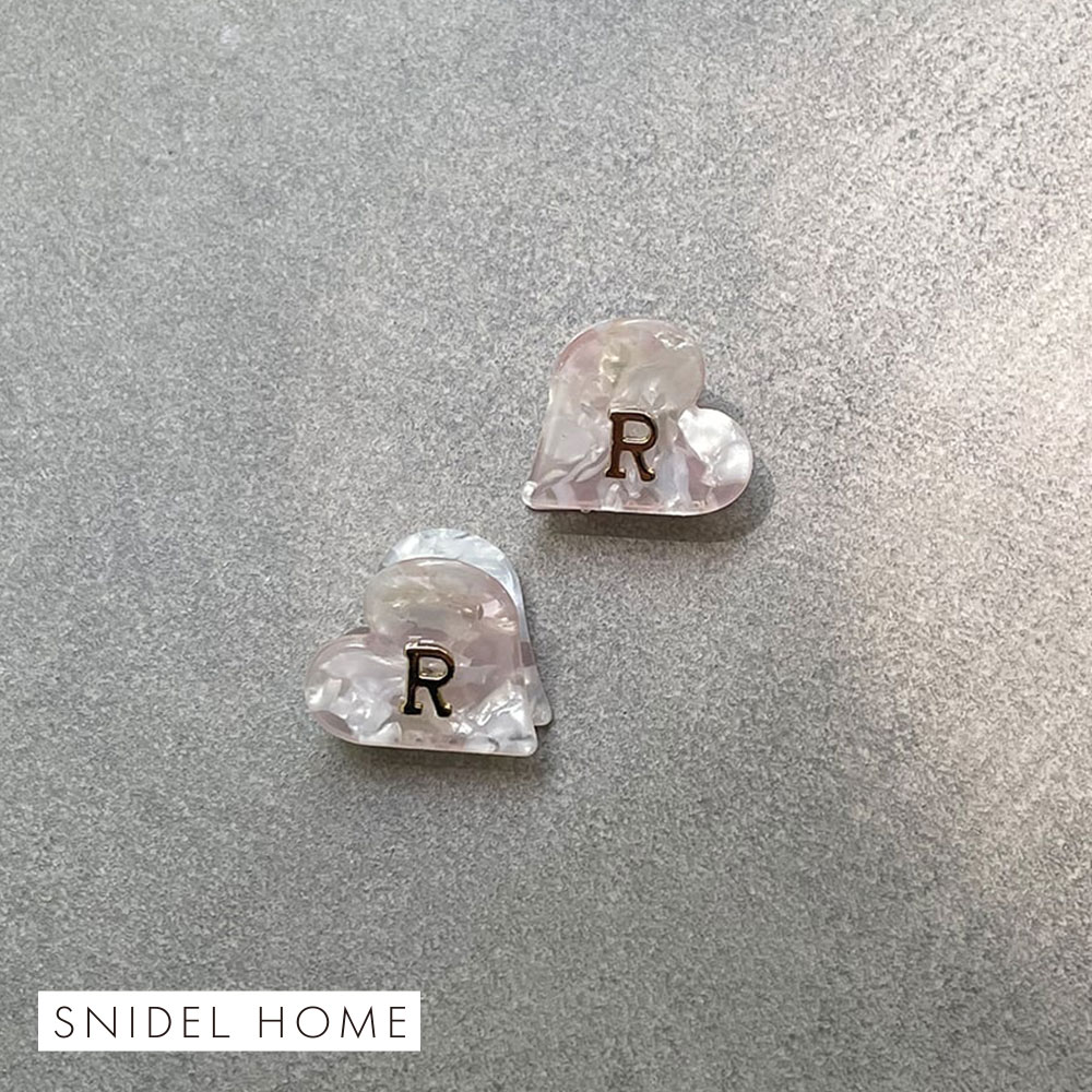 スナイデルホーム SNIDEL HOME イニシャルハートヘアクリップ(R-Free)