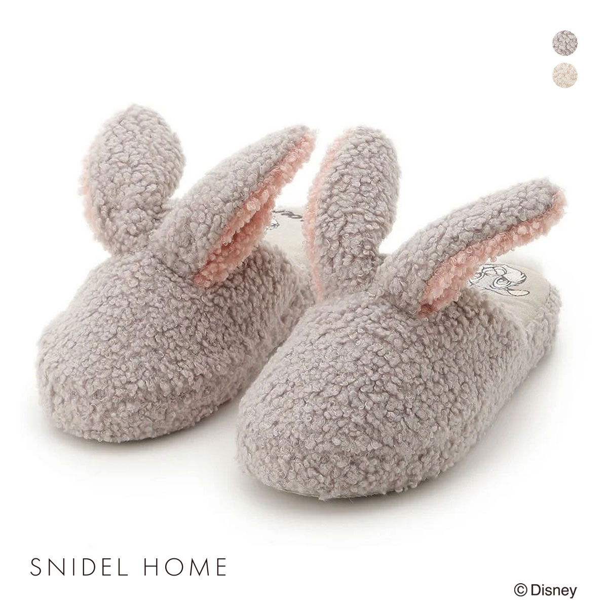 スナイデルホーム SNIDEL HOME 【Bambi】スリッパ(GY-グレー-Free)