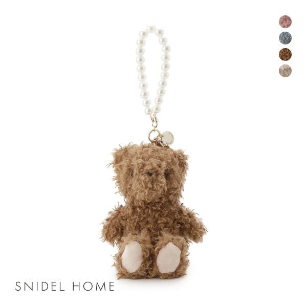 スナイデルホーム ファーベア＆パールストラップ付きチャーム SNIDEL HOME