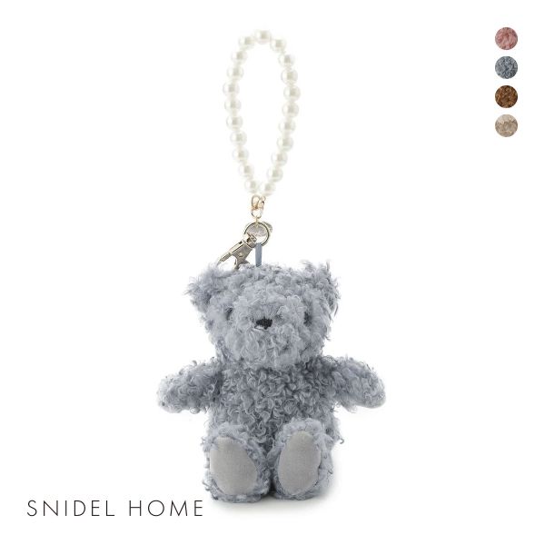 スナイデルホーム ファーベア＆パールストラップ付きチャーム SNIDEL HOME