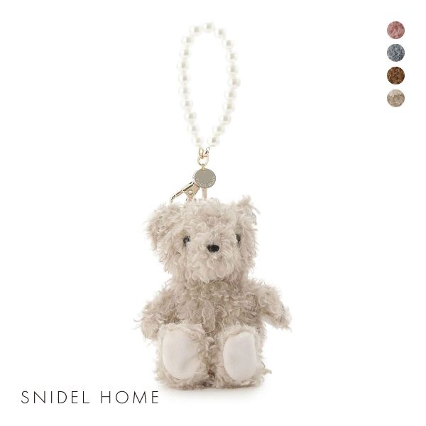 スナイデルホーム ファーベア＆パールストラップ付きチャーム SNIDEL HOME