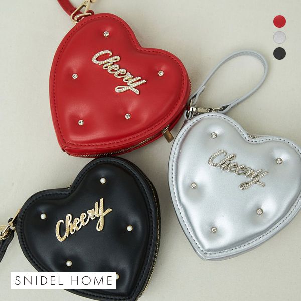 スナイデルホーム ハートビジューポーチ SNIDEL HOME