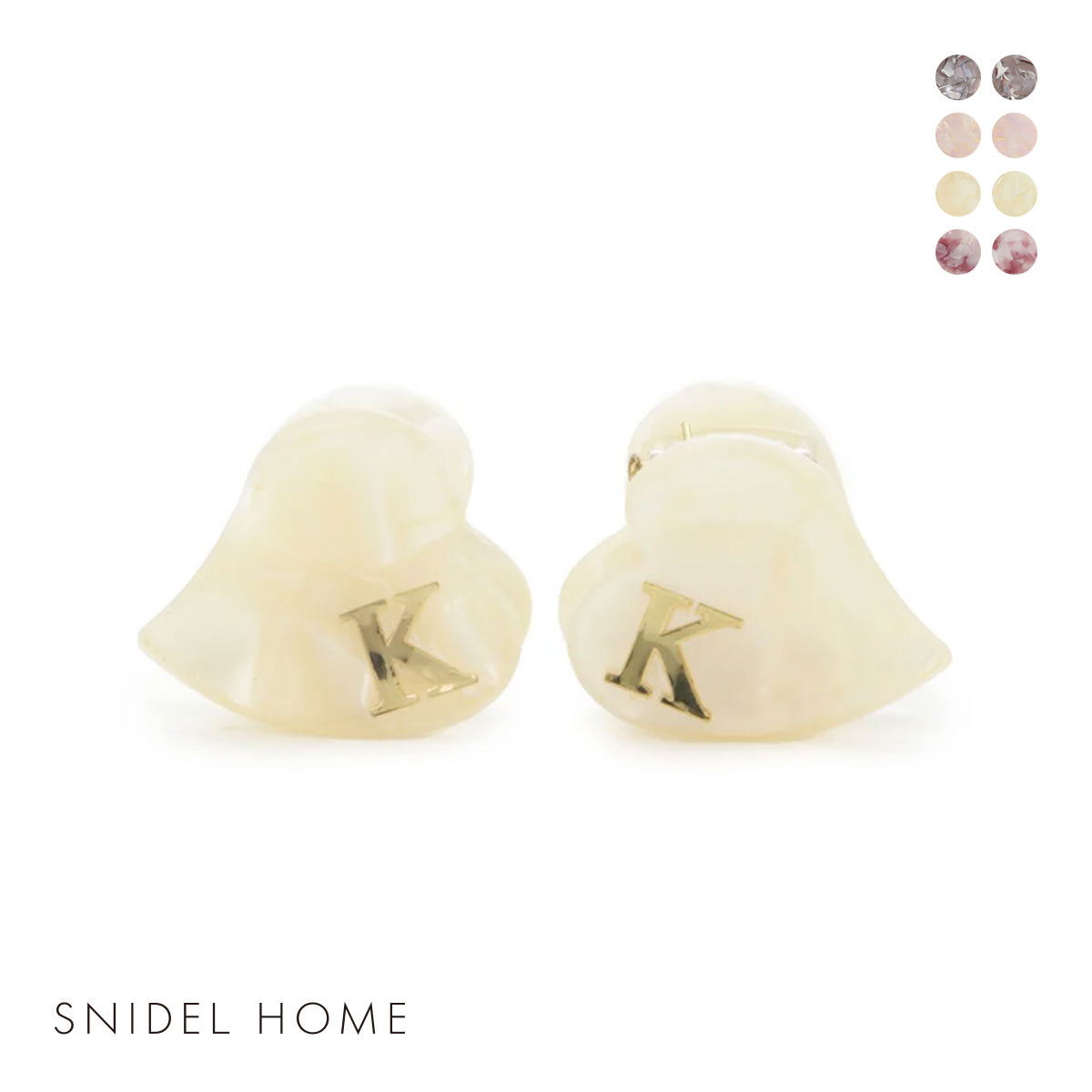 スナイデルホーム SNIDEL HOME イニシャルハートミニクリップSET