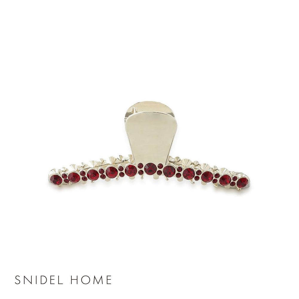 スナイデルホーム SNIDEL HOME 誕生石カラーヘアバンスクリップ(RE-レッド-Free)