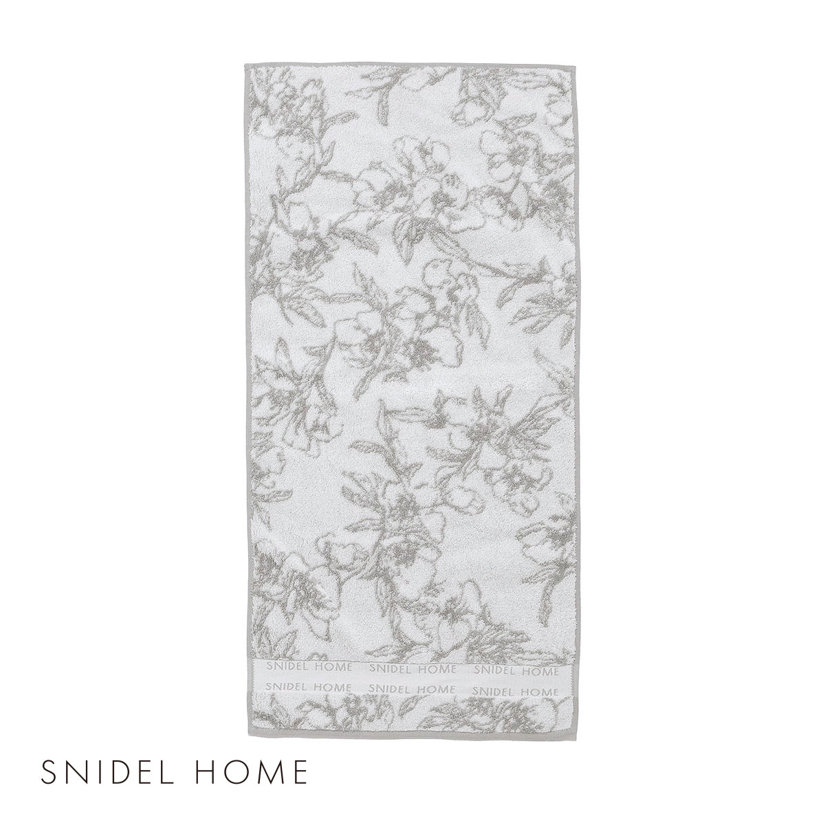 スナイデルホーム SNIDEL HOME ジャガードフェイスタオル(LGY-薄グレー-Free)